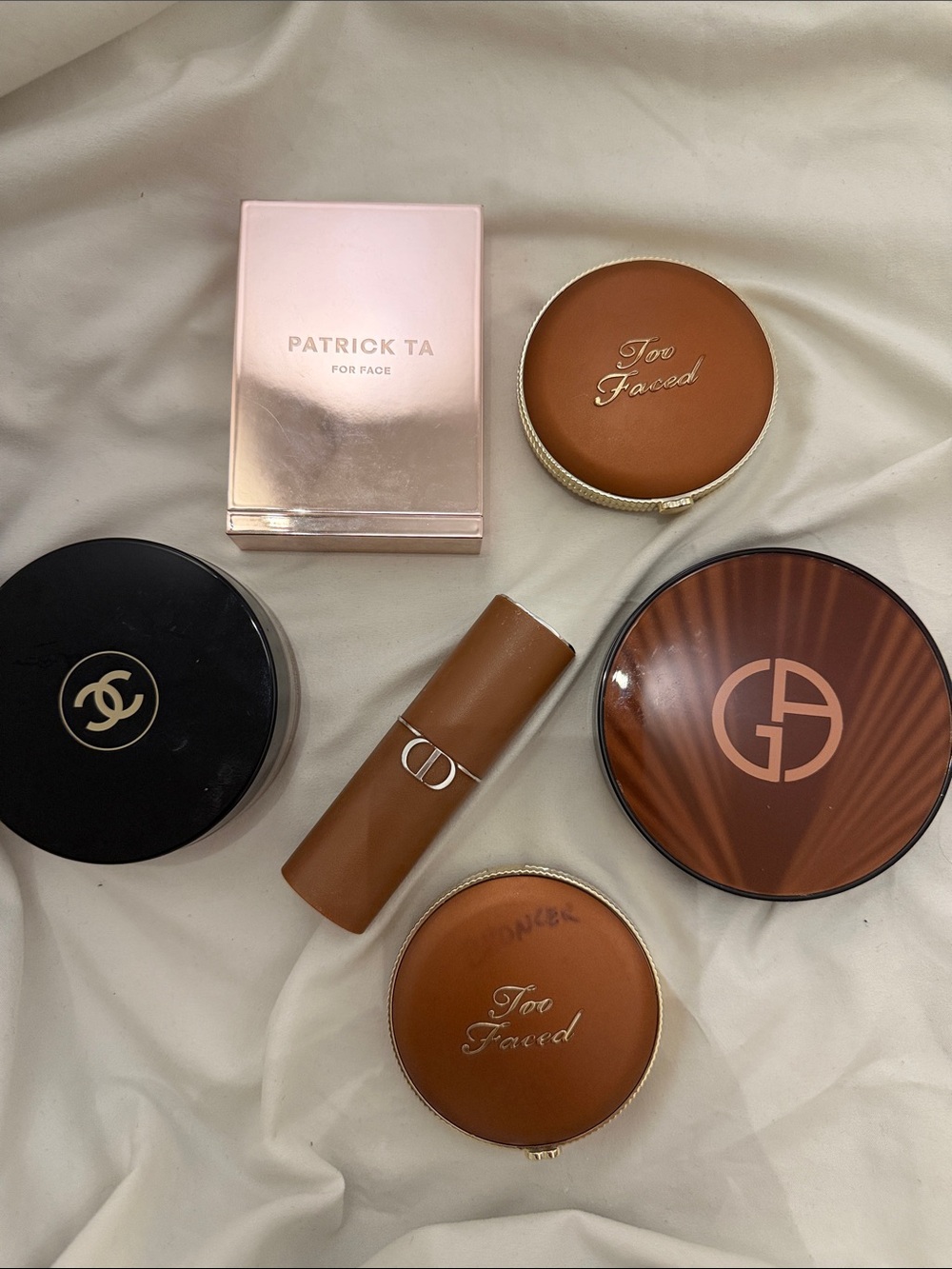 Luxury Bronzer Bundle – Chanel, Dior, Armani, Patrick Ta & Too Faced